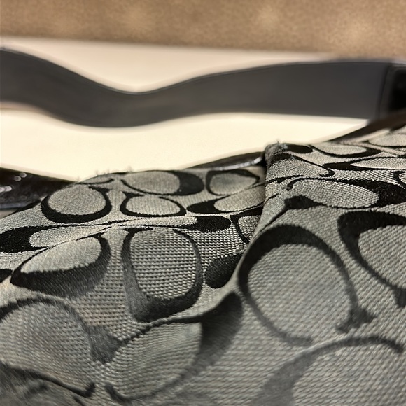 🔥🔥🔥Coach Black Signature Hobo Shoulder Bag - Picture 11 of 15